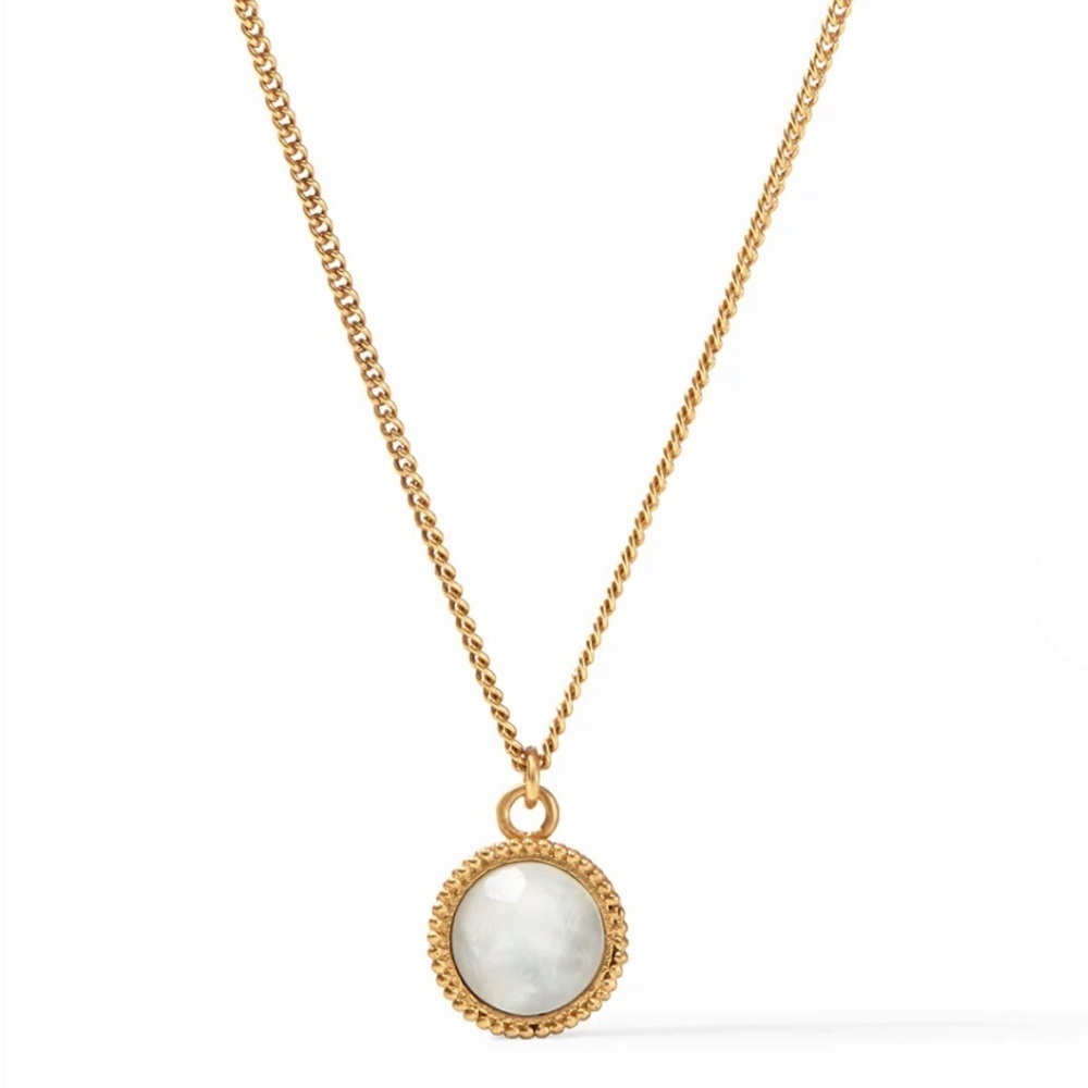 Julie Vos Fleur -de-Lis Solitaire Necklace